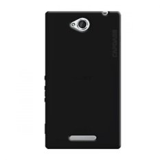 Capdase Case Sony Xperia C S39h Solid - Hitam Soft Jacket