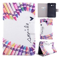 Case for Samsung Galaxy Tab 3 7.0 inch Lite SM-T110 SM-T111 PU Leather Flip Stand Case Cover Skin Protector Wallet - Color Pen - Intl