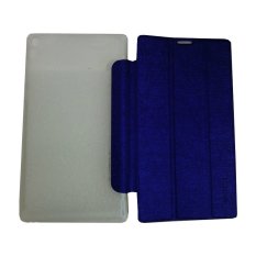 Case Lenovo Tab 2 A7-30 Smartcover / Leather Case / Book Cover / Sarung Tablet / Dompet Tablet - Biru Tua