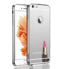 Case untuk iPhone 6 6S Plus 5.5 Inch Bumper Metal + Back Case Sliding - Silver