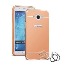 Case untuk Samsung Galaxy J1 ACE Bumper Backcase Mirror Series - Rose Gold