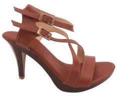 Cassico Ca 013 Sepatu High Heels Wanita - Synthetic - Fiber Outsole Hak 7 Cm - Lucu Dan Cantik - Coklat
