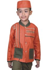 Catenzo Baju Koko Anak Laki-Laki - Orange