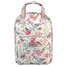 Cath Kidston Multi Pocket Backpack Matt Oilcloth Rucksack Blossom Birds 16SS (Colour Cream) Fitting 13