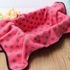 Channy Polar Fleece Soft Warm Dog Cat Rabbit Puppy Bed Blanket Mat Cover Large Size Rose - Intl
