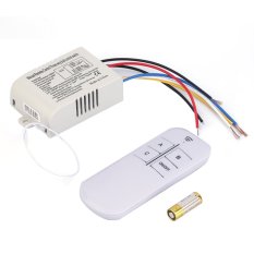 CHEER 220V 3 Way ON/OFF Digital RF Remote Control Switch Wireless For Light Lamp White - Intl
