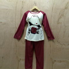 CiangMay Baju Tidur / Babydoll Lengan Panjang HippoPanda 1