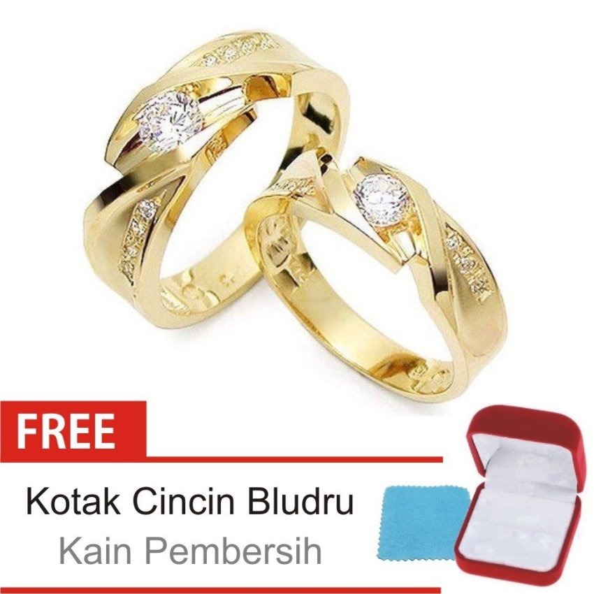 Bella & Co ANGEL HEART Couple Ring Cincin Tunangan Cincin Pernikahan Silver 925 . Source ·
