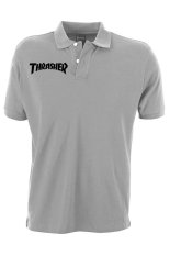 Clothing Online Polo Shirt Thrasher - Abu-Abu