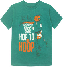 Codefish Baju Kaos Tshirt Anak Laki-Laki Cf 016 6A Hop To The Hoop - Hijau Tua