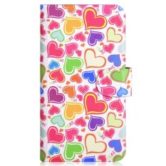 Colorful Love and Heart Design Card Slot Magnetic PU Leather Flip Case Cover Compatible For LG Optimus L9 P760 P765