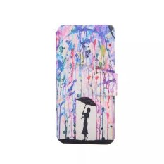 Colorful Rain Patterned Fragrant View Window Leather Stand Cover for Apple iPod Touch 5th (Multicolor) - Intl