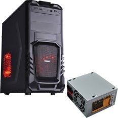 Dazumba Gaming Computer Case DE - 630 + Power Supply Dazumba PS - 380W