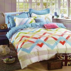 Depo Sprei dan Bed Cover Chevron Square Katun Taiwan