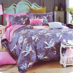 Depo - Sprei dan Bed Cover Navy Leaf Sateen Jepang
