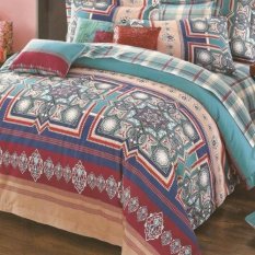 Depo Sprei dan Bed Cover Square Tiles Sateen Jepang