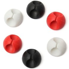 Desk Cable Clips for All Your Computer, Electrical, Charging or Mouse Cord (Colorful ,6pcs)- Intl
