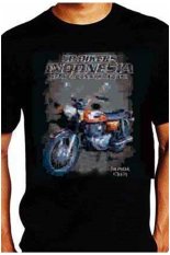 Djogja Klasik Kaos Motor CB Biker Indonesia -Hitam