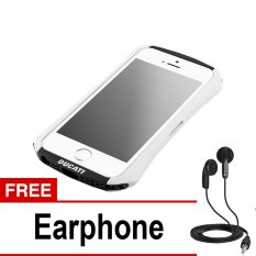 Draco Ducati Bumper for Iphone SE / 5S / 5 Premium - Putih + Gratis Earphone