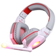 EACH G4000 Pro Gaming Headset Stereo Sound 2.2M Wired Headphone Noise Reduction with Microphone for Computers iPhone iPod Smartphone Tablet PC (White) - Intl