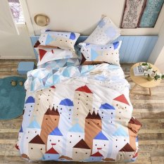 European town Home Textiles 4pcs bedding set king size queen size, bed linen, bed set sheet / duvet cover/comforter bedding sets