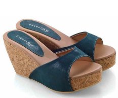 Everflow KT340 Sandal High Heel Wedges - Synth - Rubber - Modis Dan Cantik - Green