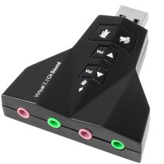 External 7.1 Channel USB 2.0 3D Virtual Audio Sound Card Adapter - Intl