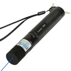 Fancytoy Hot 303 Laser Pointer Pen Adjustable Focus 532nm Beam + Battery & Charger Blue - INTL