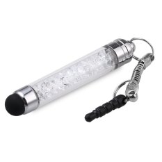 Fashion Design Simulated Diamond Crystal Stylus Touch Screen Pen Styluses for Smartphones / Tablets (White)- Intl