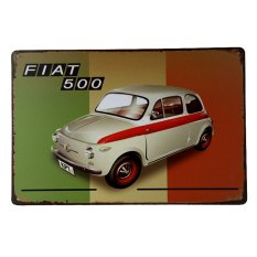 FIAT 500 CAR METAL Poster Vintage TIN SIGN Craft Pub Decor B-03 Mix order 20*30 CM (Intl)