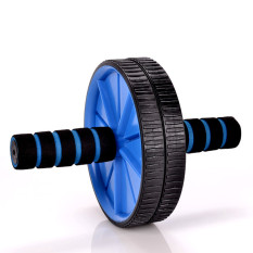 Fitness Double Roller Exercise AB Wheel Fitness Abs Core Abdominal with Mat free