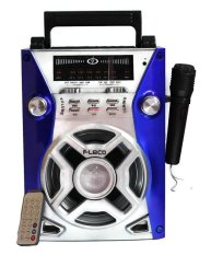 Fleco Speaker Radio + Karaoke F982 - Biru