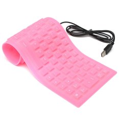 Flexible 85 Keys Travel USB 2.0 Keyboard Silicone for Surface Pro 2 3 PC Laptop- Intl
