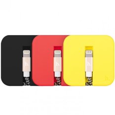 For iPhone 5/5s/SE/6/6s/6 Plus/6s Plus charging data line Apple Silica gel storage Hoco U4(Black ) (Intl)