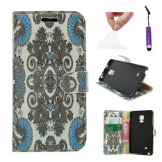 For Samsung Galaxy Note Edge N9150 Case Moonmini PU Leather Flip Stand Case Wallet Card Holders - Decorative Design