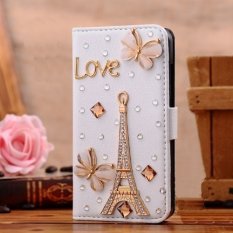 For Sony Xperia Z Ultra XL39H C6683 Moonmini Luxury Bling Crystal Rhinestone Flip Case Cover - Eiffel Tower Design