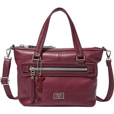 Fossil Dawson Satchel - Maroon