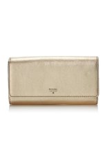 Fossil Sydney Flap Wallet - Metallic Gold