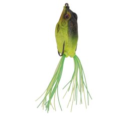 Frog Fishing Lure Crankbait Hooks - Black Yellow A01 (Intl)