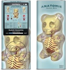 Gelaskins Apple iPod Nano 4 Gummi Anatomie
