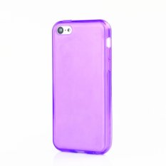 GETEK ULTRA THIN CLEAR Rubber Silicone TPU Soft Back Cover Case for iPhone SE / 5S / 5 (Purple)