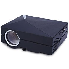 GM60A LCD Projector 1000Lm 800 x 480 Pixels 1080P HD DLNA Miracast Airplay Functional Home Theater Cinema (BLACK)