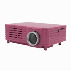 GP8 LCD LED 1080 P Video Mini Full HD Portable 3D Projector HD Home Theater Pink (Intl)