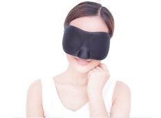 Grinigh 3D Comfortable Sleeping Eye Mask with Soft Eyeshape Cover and Nose Pad for Sleep Aid/Travel/Shiftwork Resting (Intl)