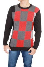 Gudang Fashion - Baju Sweater Rajut - Abu Kombinasi