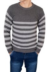 Gudang Fashion - Model Sweater Rajut Pria - Abu