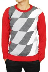 Gudang Fashion - Sweater Rajut Keren - Merah