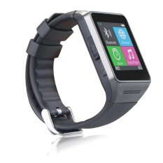 GV08 Bluetooth Watch 1.54 Inch Smart Watch Phone Support SIM Card Smartwatch with Camera WristWatch for iPhone/Samsung/HTC/LG/Android/Smartphones (Silver) - Intl