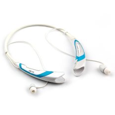 HBS-760 Stereo Bluetooth Wireless Neckband Style Headphone In-Ear for iPhone Samsung Huawei Xiaomi LG (White/Blue) (Intl)