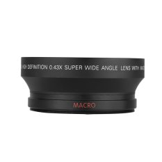 HD 72MM 0.43x Super Wide Angle Lens with Macro Lens Attachment Lens Macro Conversion Lens for Canon Nikon Sony Pentax Camera with 72MM Lens (Intl)
